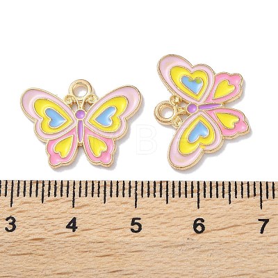 Alloy Enamel Pendants ENAM-O001-10D-G-1