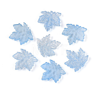 Baking Paint Transparent Glass Pendants DGLA-N014-11A-01-1