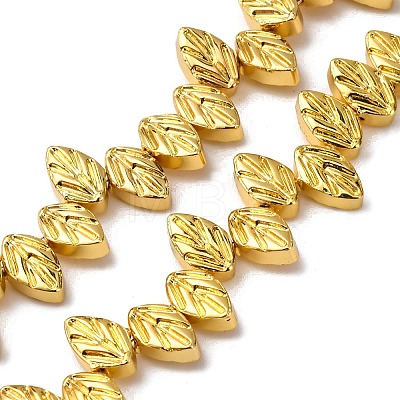 Electroplate Glass Beads Strands EGLA-H109-10-1
