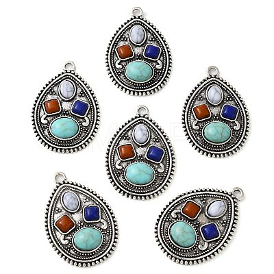 Tibetan Style Alloy Big Pendants PALLOY-TAC0044-12AS-1