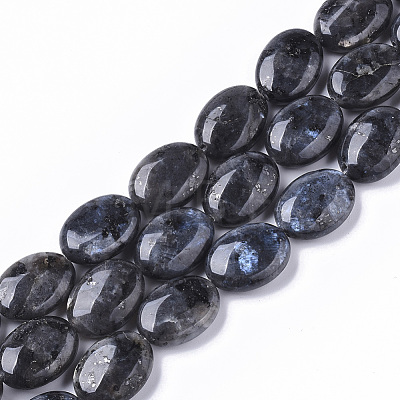 Natural Larvikite Beads Strands G-S359-001-1