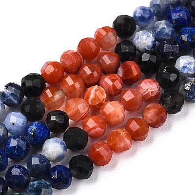 Natural Mixed Gemstone Beads Strands G-D080-A01-01-10-1