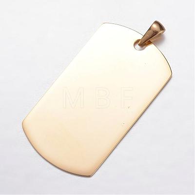 Ion Plating(IP) 304 Stainless Steel Pendants STAS-G077-01G-1