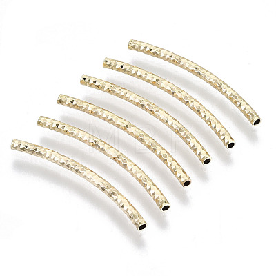 Brass Curved Tube Beads KK-R112-033B-NF-1