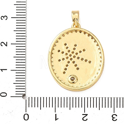 Brass Micro Pave Rhinestone Pendants KK-Z161-01G-02-1