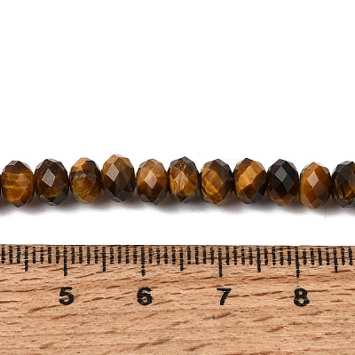 Natural Tiger Eye Beads Strands G-N0179-03-6x4mm-1