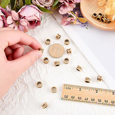 24Pcs Brass European Beads KK-FG0001-39-1