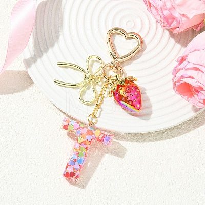 Alloy & Resin Pendant Decorations HJEW-YW00401-06-1