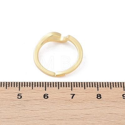 Brass Finger Rings for Women KK-P299-10G-1