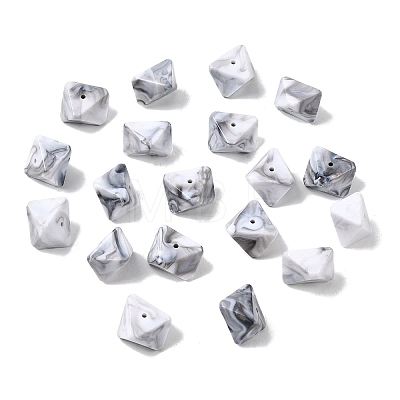 Opaque Acrylic Beads OACR-D320-02B-1