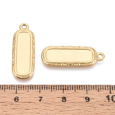 304 Stainless Steel Pendant Cabochon Settings STAS-N108-61G-1