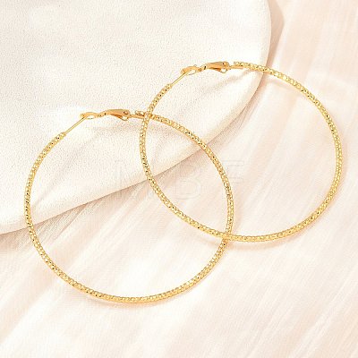 304 Stainless Steel Big Hoop Earrings with 316 Surgical Stainless Steel Pins for Women SA-CBAB549-01G-1