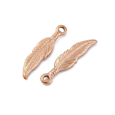 304 Stainless Steel Pendants STAS-E446-08RG-1