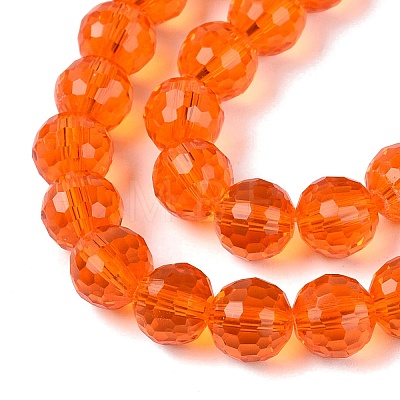 Transparent Glass Bead Strands GLAA-R095-8mm-39-1