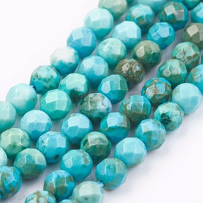 Natural Magnesite Beads Strands TURQ-P027-80-3mm-1