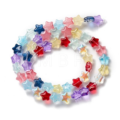 Transparent Glass Beads Strand GLAA-F112-02B-1