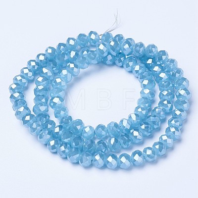 Electroplate Glass Beads Strands EGLA-A034-J10mm-A06-1