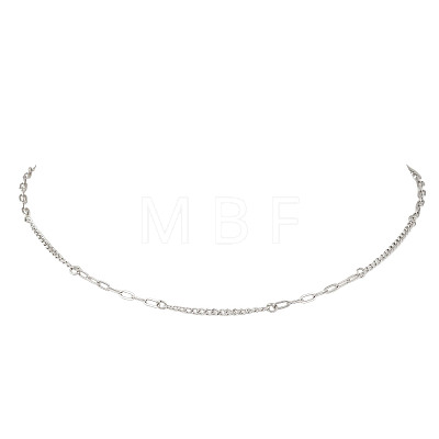 304 Stainless Steel Cable Chain Twisted Chain Necklaces for Women Men NJEW-JN05798-1