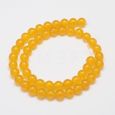 Natural & Dyed Malaysia Jade Bead Strands G-A146-8mm-A03-1