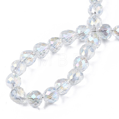 Transparent Glass Beads Strands EGLA-T008-14A-02-1