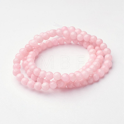 Natural Mashan Jade Round Beads Strands X-G-D263-4mm-XS02-1