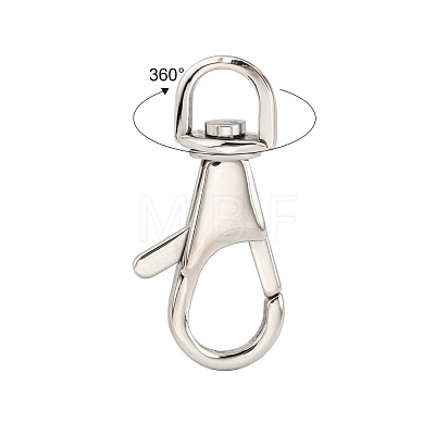 Polished 316 Surgical Stainless Steel Large Lobster Claw Swivel Clasps STAS-R072-27-1