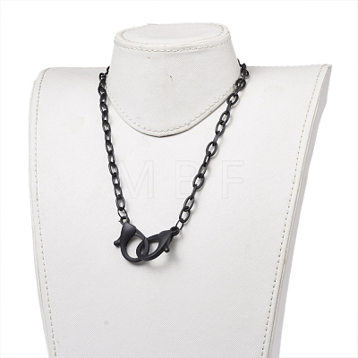 Personalized ABS Plastic Cable Chain Necklaces NJEW-JN03310-02-1