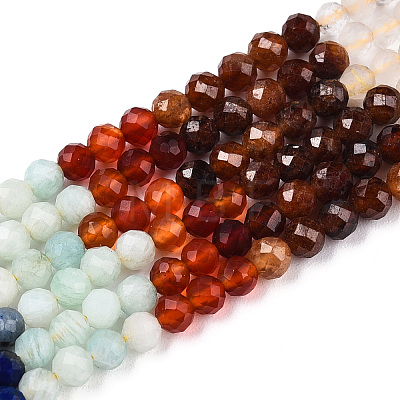 Natural Mixed Gemstone Beads Strands G-D080-A01-02-19-1