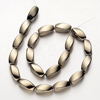 Electroplate Non-magnetic Synthetic Hematite Beads Strands G-F300-11A-06-1