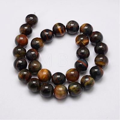 Natural Tiger Eye Bead Strands G-P230-07-14mm-1