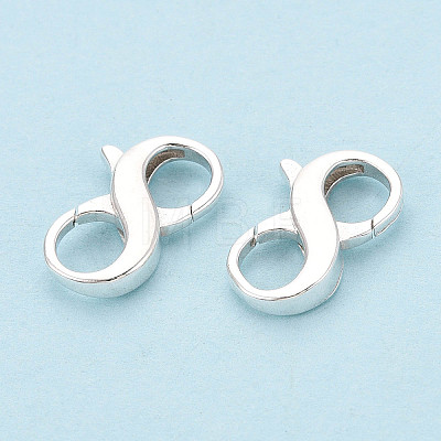 925 Sterling Silver Double Opening Lobster Claw Clasps STER-T008-73S-03-1