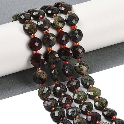 Natural Dragon Blood Beads Strands G-B094-A21-01-1