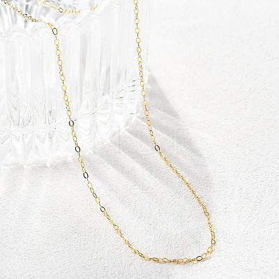925 Sterling Silver Cable Chains Necklace for Women STER-I021-05G-1