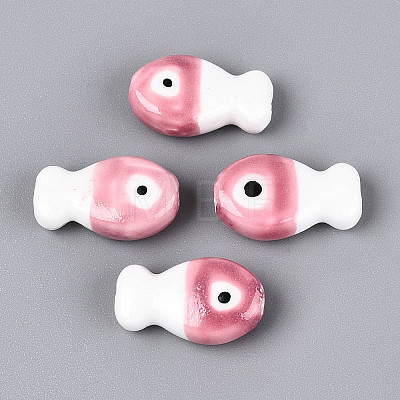 Handmade Porcelain Ceramic Beads PORC-T134-26D-1