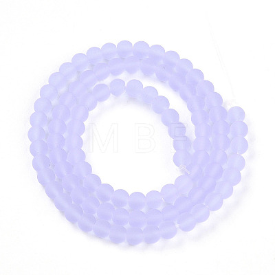Transparent Glass Beads Strands GLAA-T032-T4mm-MD01-1