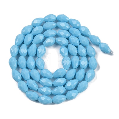 Opaque Solid Color Imitation Jade Beads Strands GLAA-N005-P4mm-D10-1