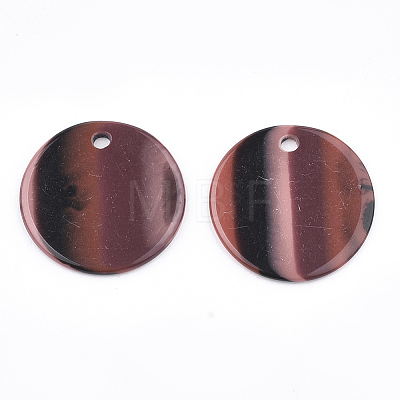 Resin Pendants RESI-T022-08B-1