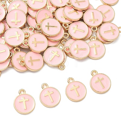 60Pcs Alloy Enamel Pendants ENAM-YW0008-02L-1