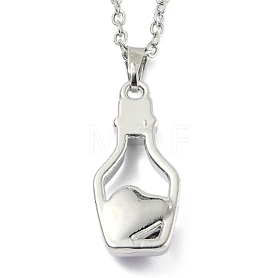 Alloy Resin Pendant Necklaces NJEW-B0003-09P-1