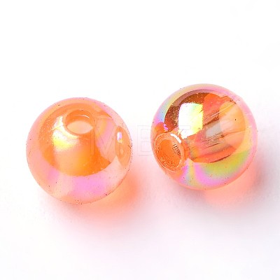 Eco-Friendly Transparent Acrylic Beads PL732-16-1