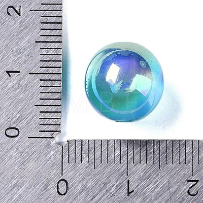 Rainbow Iridescent Plating Acrylic Beads FIND-B077-01D-1