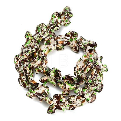 Dyed Synthetic Turquoise Beads Strands GG-CBAAE19-04A-1