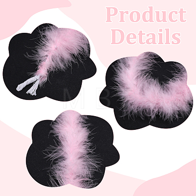 Turkey Feather Strips DIY-WH0504-908A-1