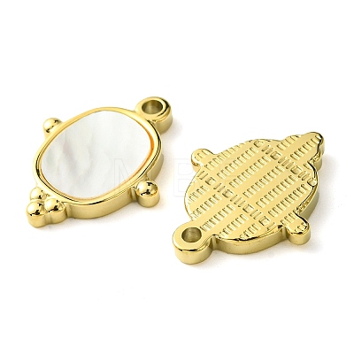Ion Plating(IP) 304 Stainless Steel Pave Shell Pendants FIND-Z028-07G-1