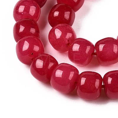 Dyed Natural White Jade Beads Strands G-T138-S14-1