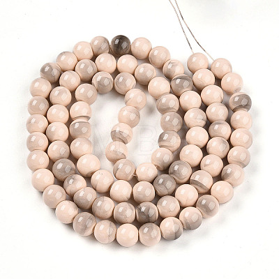 Baking Paint Glass Beads Strands DGLA-N013-10mm-06-1