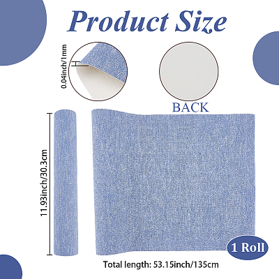 1 Roll PU Leather Fabric AJEW-CL0005-40A-1
