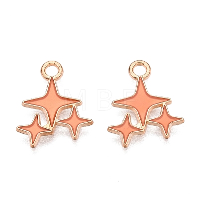 Alloy Enamel Pendants X1-ENAM-T020-38B-RS-1