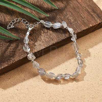 Natural Labradorite Chips Bracelets for Women BJEW-H623-01S-06-1