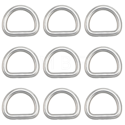304 Stainless Steel D Rings STAS-CP0001-05A-1